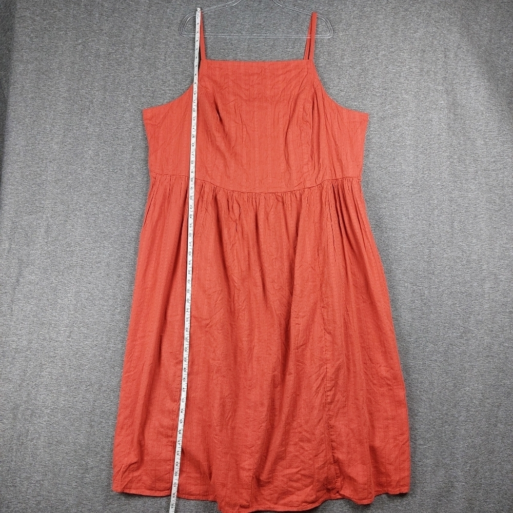 OLD NAVY WOMENS TERRACOTTA RUST RED ORANGE SMOCKED BACK BOHO MAXI DRESS SZ 4X